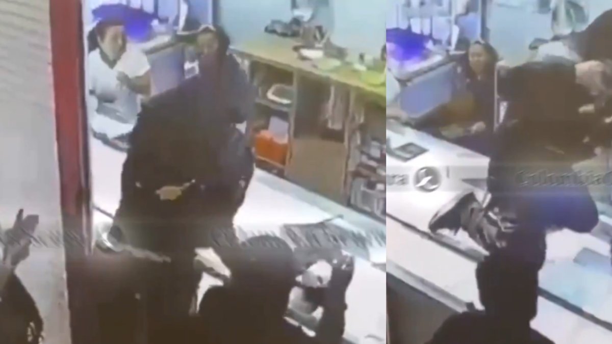 el hecho fue grabado por las cámaras de seguridad