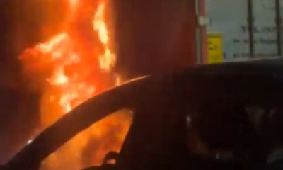 Se registra incendio de un vehículo en la vía Cajicá