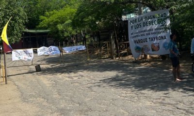 Indígenas y campesinos se tomaron el Tayrona, abrieron la taquilla y exigieron coadministración: “No nos vamos a retirar”