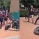 En video quedó registrado el momento en que motociclista golpeó a un adulto mayor tras reclamo por invadir el paso peatonal en el norte de Bogotá.