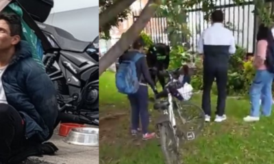 la reacción de la comunidad quedó en video