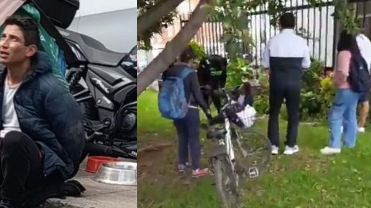 la reacción de la comunidad quedó en video