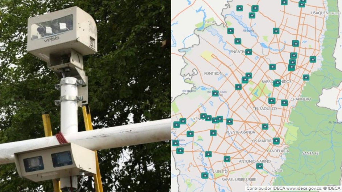 ¿Cuáles son los puntos dónde se encuentran las cámaras de fotomultas o fotodetección en Bogotá? Este es el mapa