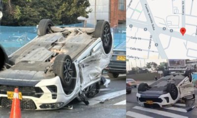 esta es la principal hipótesis del volcamiento de carro que paralizó el norte de Bogotá.