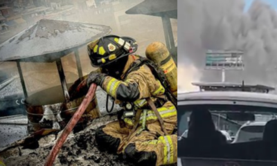 Videos del grave incendio reportado en el restaurante Mi Gran Parrilla Boyacense en la carrera 30, en Bogotá: emergencia provocó cierre vial