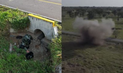 El Ejército Nacional de Colombia ubicó y destruyó un artefacto explosivo instalado por el Eln en Arauca: estaba debajo de una carretera.