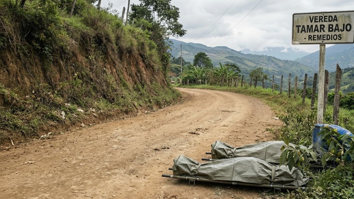 cuerpos sin recoger y combates