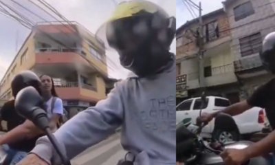 Momento exacto en que motociclista se pasó semáforo en rojo y amenazó a conductor tras reclamo, en Antioquia: '¿Usted no sabe quién soy yo?'