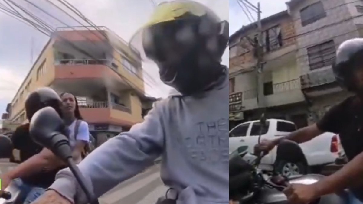 Momento exacto en que motociclista se pasó semáforo en rojo y amenazó a conductor tras reclamo, en Antioquia: '¿Usted no sabe quién soy yo?'