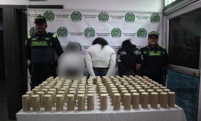 dos mujeres y una menor de edad cargaban más de 60 kilos de un poderoso explosivo en sus maletines.