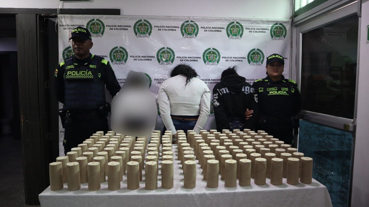 dos mujeres y una menor de edad cargaban más de 60 kilos de un poderoso explosivo en sus maletines.