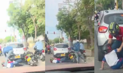 delincuentes asaltaron a un hombre que se movilizaba con su hijo