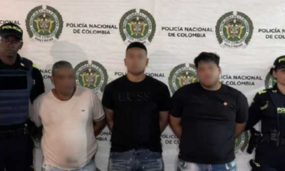capturan a tres hombres con revólver y celulares que se movilizaban en un taxi, en Soledad, Atlántico