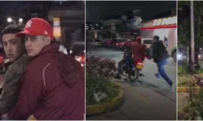 periodista grabó a los delincuentes que le robaron su celular de un raponazo cuando hacía cubrimiento en vivo de un accidente en Ibagué.