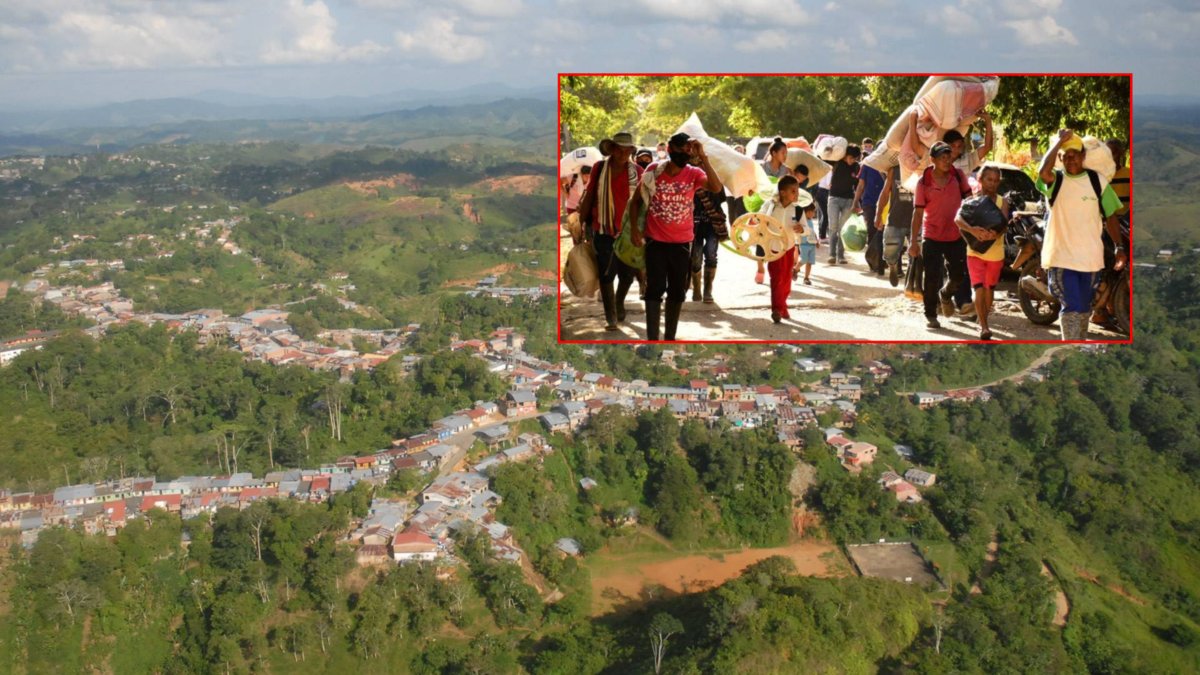125 familias de tres veredas de Segovia, Antioquia, se desplazaron tras ataque con dron bomba que le costó la vida a una madre y sus dos hijos