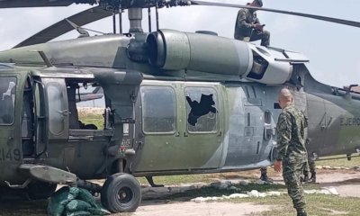 autoridades investigan quién atacó la aeronave