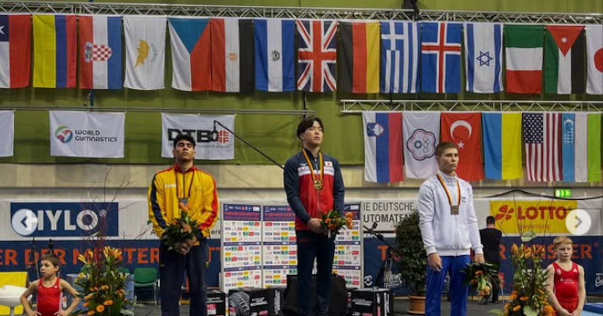 Ángel Barajas terminó segundo en la prueba de Barra Fija de la Copa Mundo de Gimnasia y mantiene viva la opción de medalla en Los Ángeles 2028