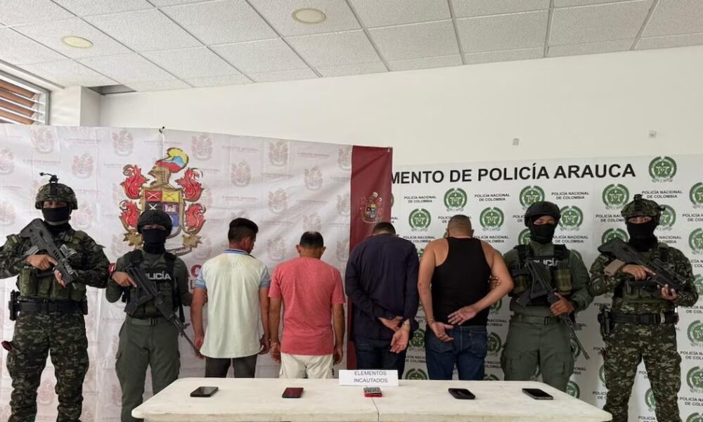 Capturan en Arauca cuatro integrantes del ELN, incluido alias Monchi, su operador financiero