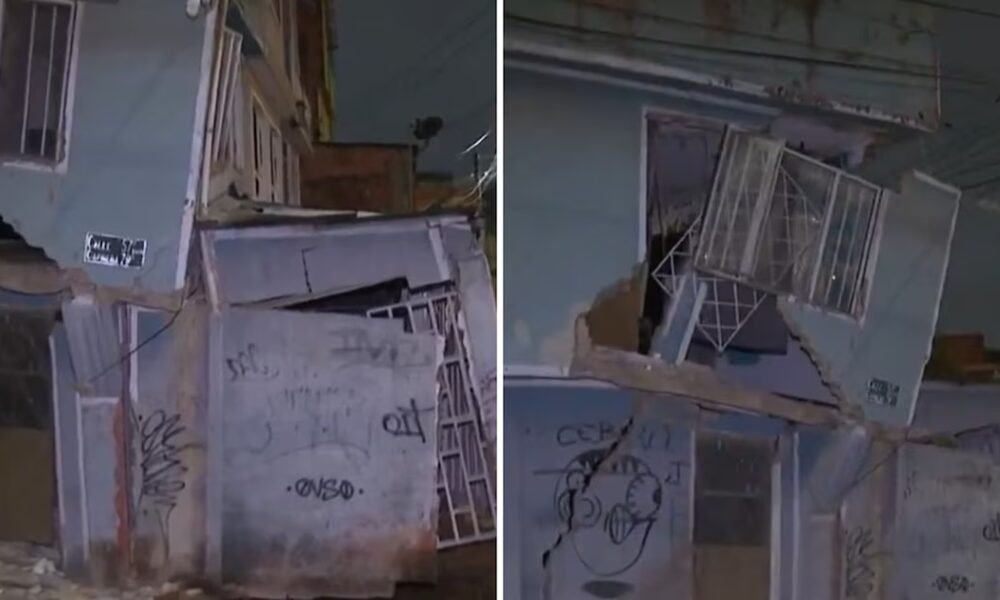 Colapsó una casa en el sur de Bogotá y obligó a evacuar a familias por hundimiento en la tierra