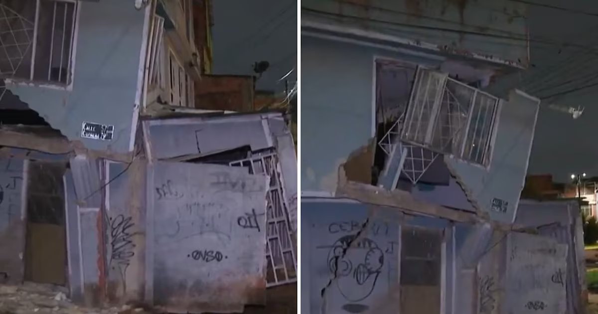 Colapsó una casa en el sur de Bogotá y obligó a evacuar a familias por hundimiento en la tierra