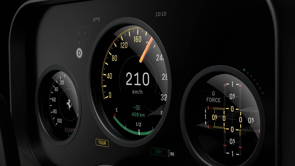 De los creadores del iPhone: así es por dentro el primer Ferrari eléctrico - MARCA