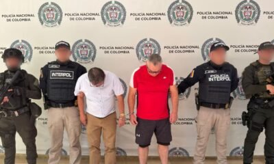 Dos colombianos con circular roja de Interpol fueron capturados en Armenia: autoridades de Estados Unidos los solicitan por tráfico de estupefacientes