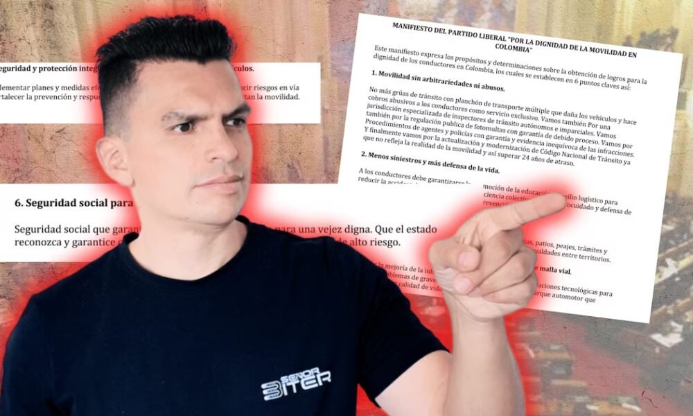 El Señor Biter oficializó su candidatura al Senado con respaldo del Partido Liberal y presenta propuestas para conductores