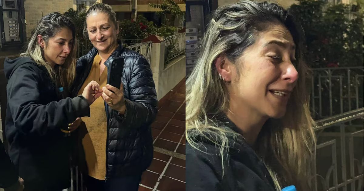 En video: así fue el conmovedor reencuentro de Diana Ospina con su familia tras días de desaparición