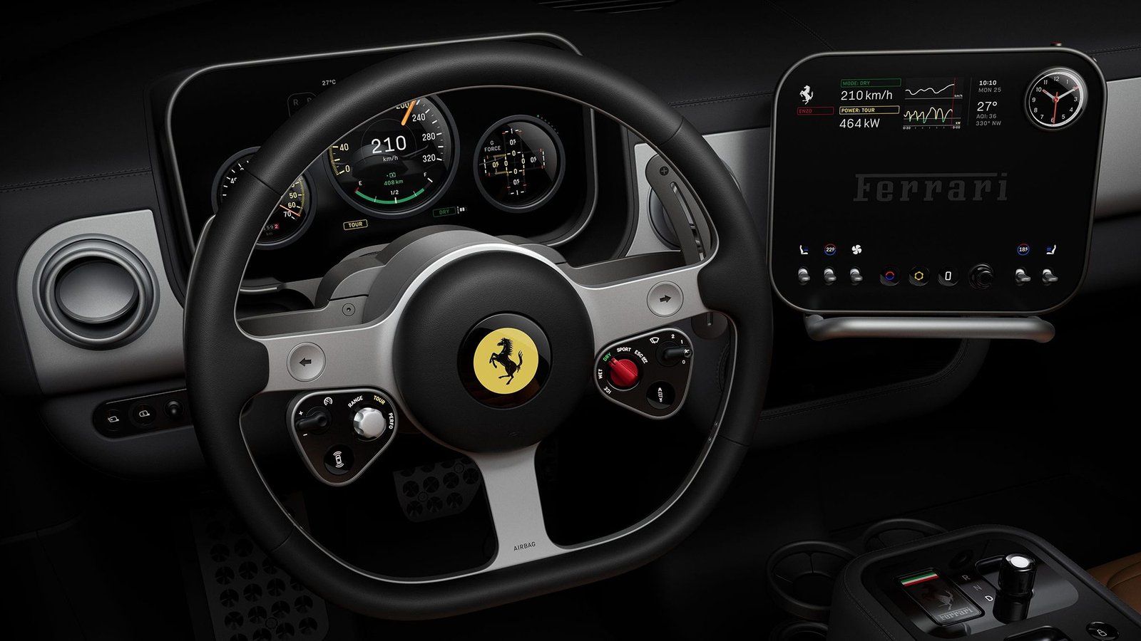 Jony Ive rechaza los iPads gigantes estilo Tesla y revela la cabina del Ferrari Luce repleta de botones