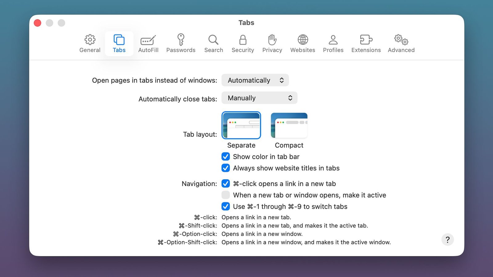 La barra de pestañas Compact Safari regresa en macOS Tahoe 26.4 y iPadOS 26.4