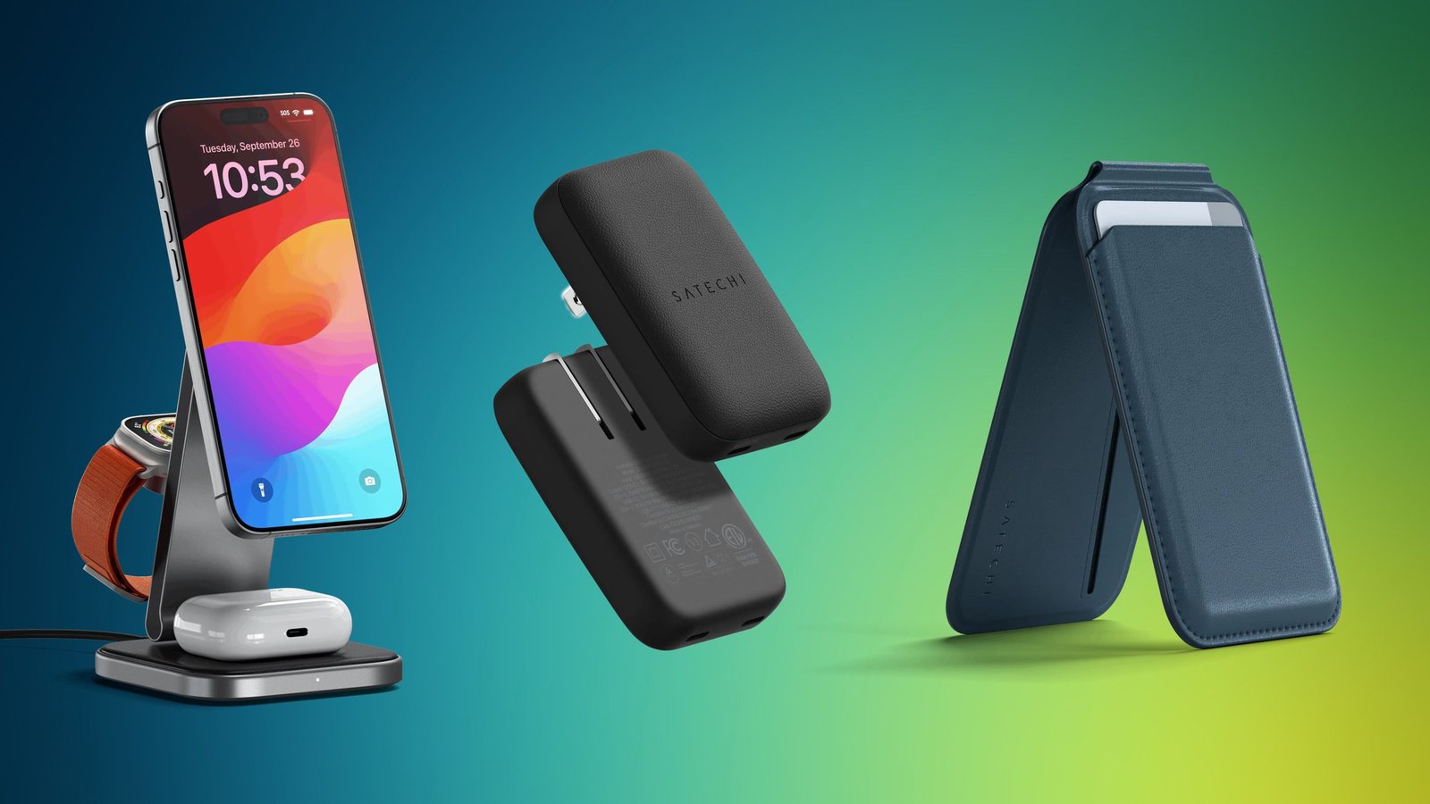 La oferta Essentials de Satechi ofrece un 20% de descuento en cargadores Qi2 populares, rastreadores Bluetooth y más