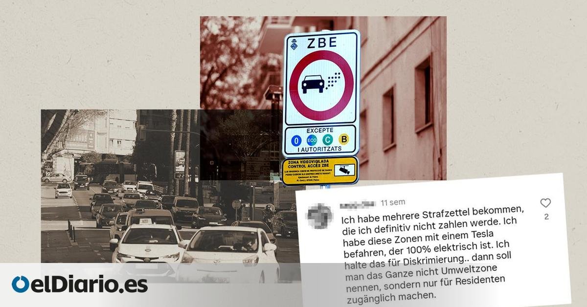 Los turistas alemanes cargan contra la nueva zona de emisiones bajas de Palma.