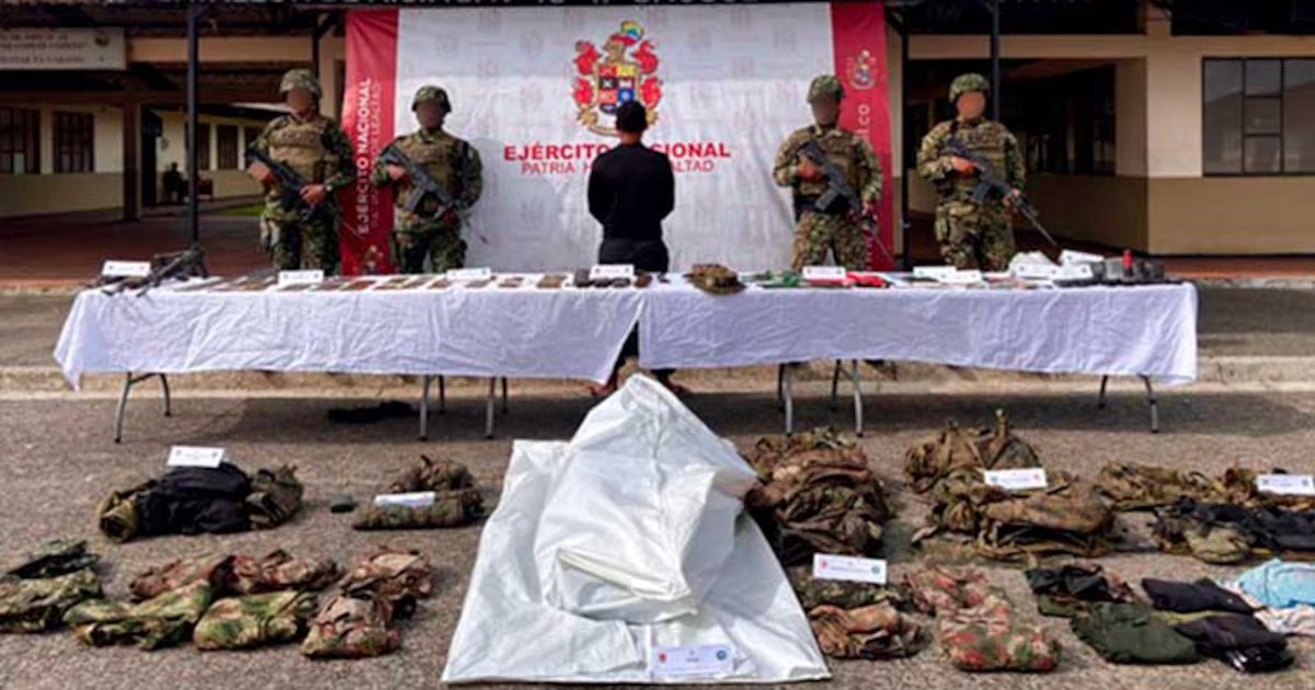 Ofensiva militar contra el Clan del Golfo dejó un detenido, un muerto y la incautación de importante arsenal en Chocó