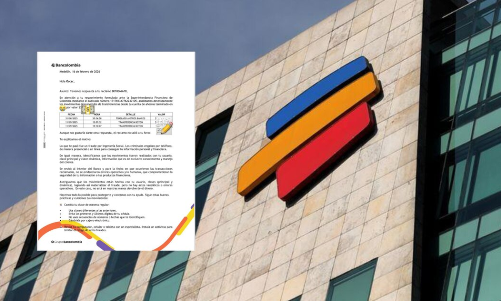 Otra empresaria denunció que le vaciaron la cuenta de Bancolombia, la respuesta del banco causó indignación: “No está en nuestras manos”