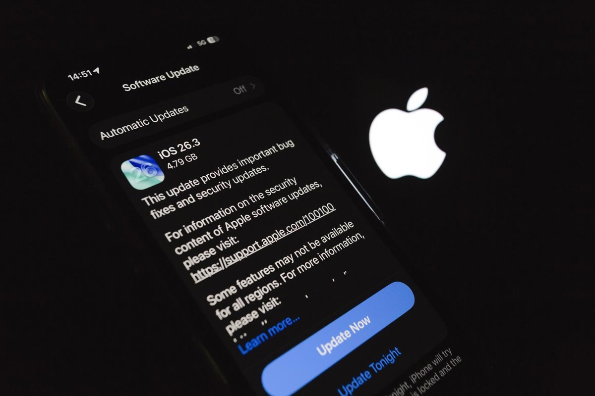 Portaltic.-Apple lanza la actualización 26.3 de iOS y iPadOs, que facilita la transferencia de datos a Android