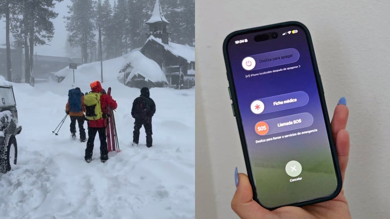 Sobrevivientes de avalancha en California fueron rescatados por el botón "SOS" de iPhone