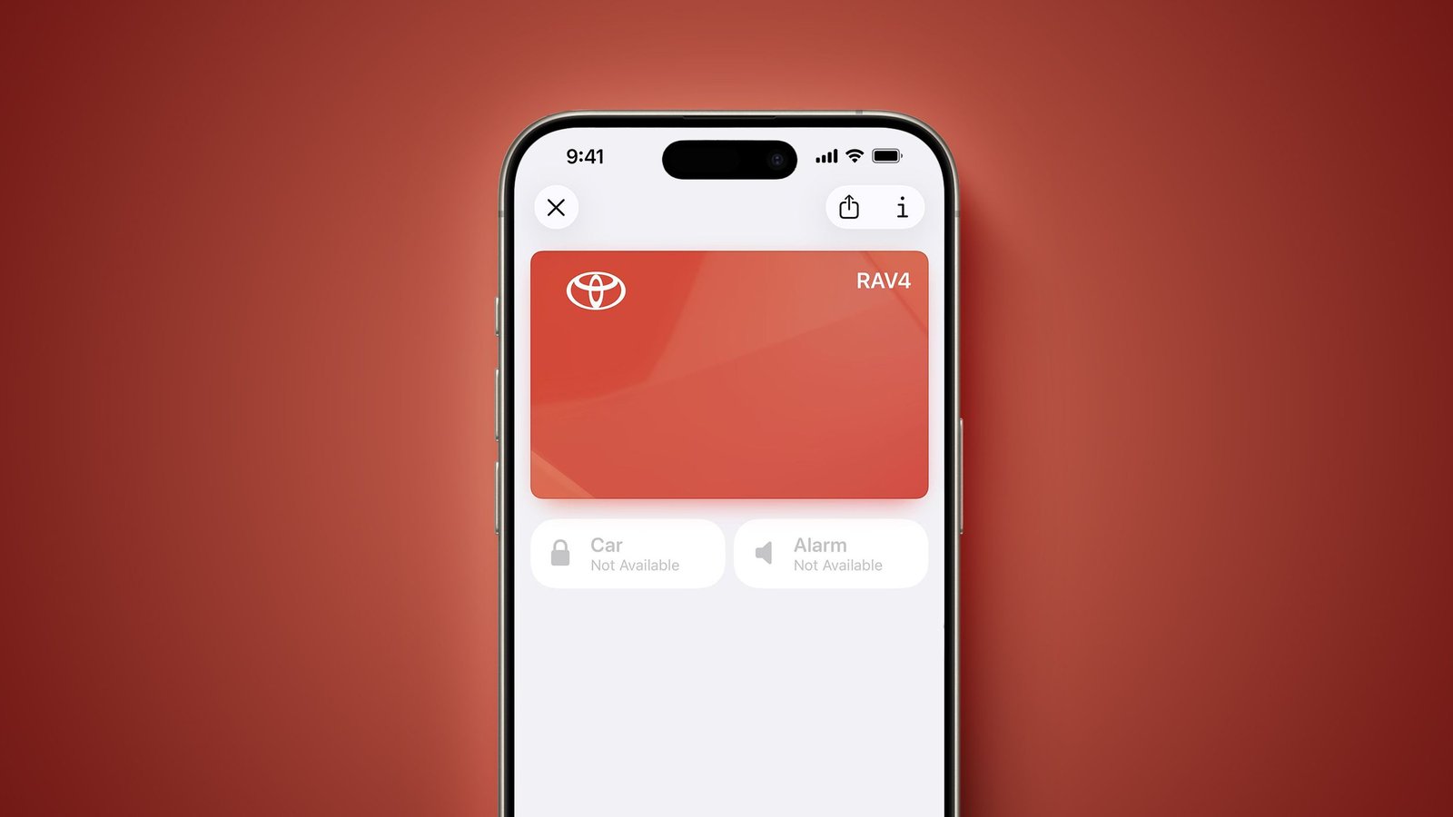 Toyota lanza las llaves del coche Apple Wallet en el iPhone