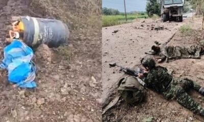 Violencia en Cauca y Arauca: Ejército frustró atentado con cilindros bomba y repelió el ataque a un vehículo blindado