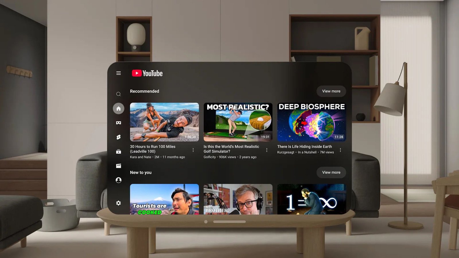 YouTube se lanza en Apple Vision Pro