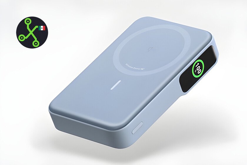 compatible con iPhone y Android, puede cargar hasta dos veces tu celular