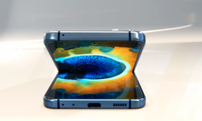 foldteléfono inteligente capazone pantalla abierta