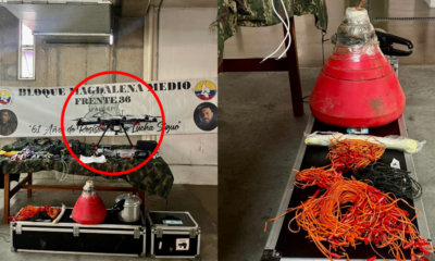 El ejército incautó un dron y varios artefactos explosivos en el Norte.