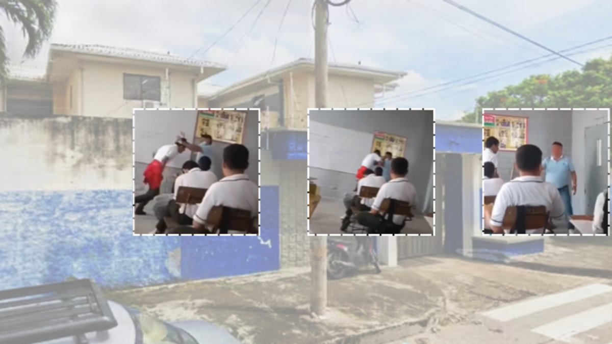 Estudiante agrede violentamente a profesor dentro de un salón de clases en Barranquilla: las imágenes que desataron indignación y polémica