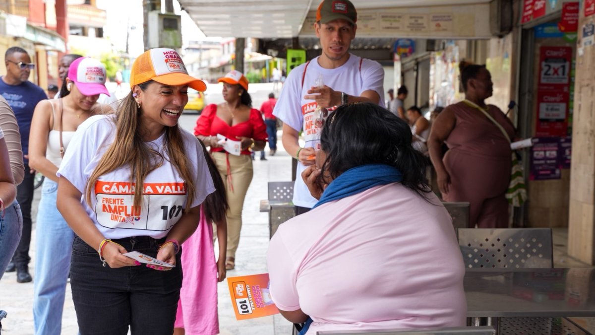 Michelle Obando, jefa de lista del Frente Amplio Unitario