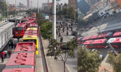 Caos en TransMilenio por manifestaciones en la avenida Caracas con calle 72, en Bogotá: buses frenados en la NQS, calle 80 y otras troncales