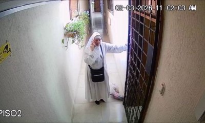 ¡De película! Hombre disfrazado de monja burló seguridad y entró a un edificio del norte de Barranquilla; cámaras y llamada lo delataron