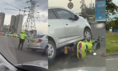 Estos son los comparandos que tenía el carro que arrolló a un agente de tránsito en Bogotá al intentar evadir un retén.