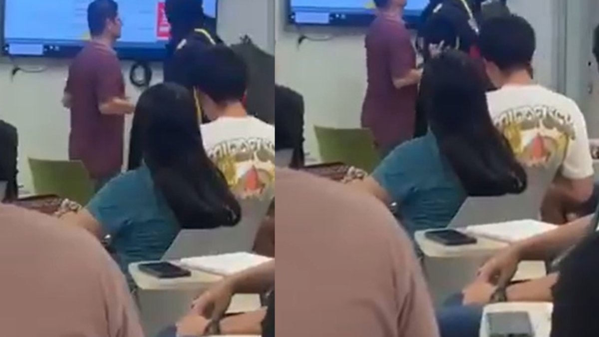 Docente de la Universidad Industrial de Santander impidió con duros empujones que encapuchados ingresaran al salón a sacar a sus estudiantes