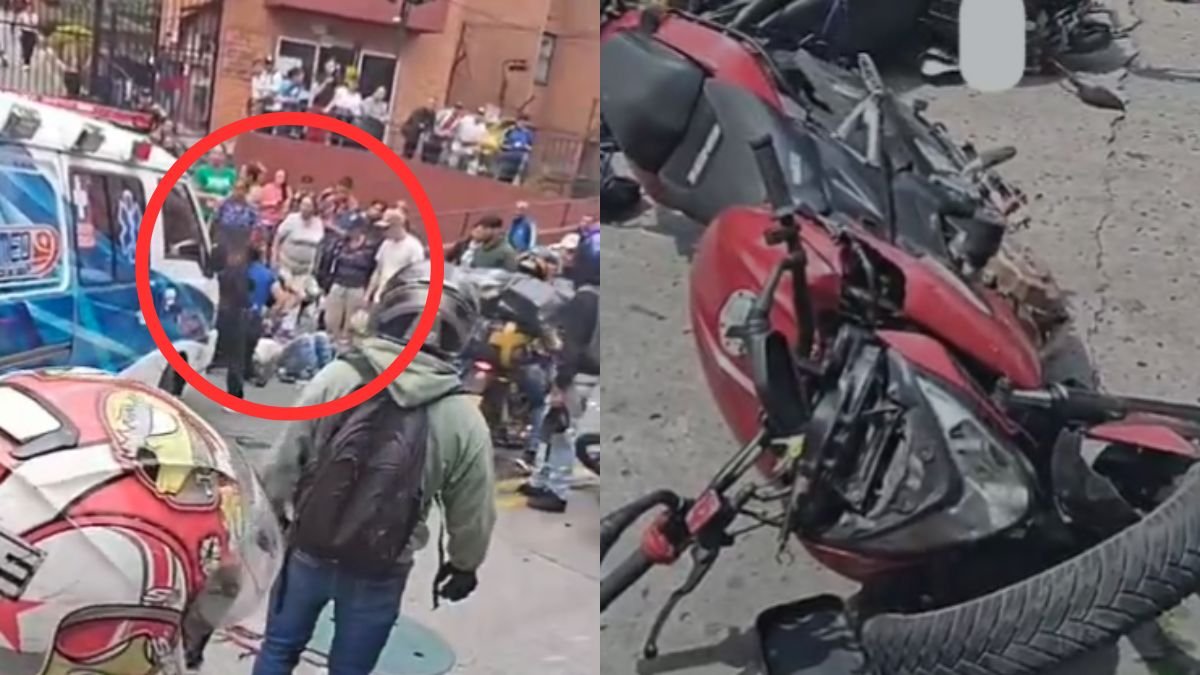 tres motociclistas, un taxi y una camioneta involucrados en siniestro en barrio San Jorge