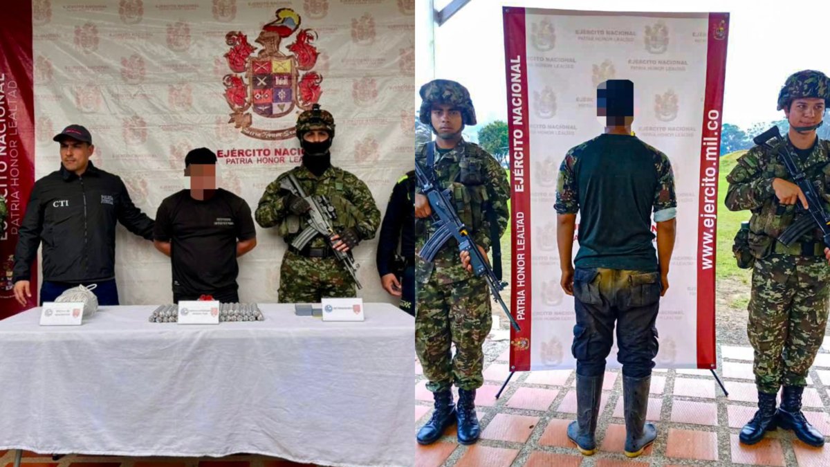 un cabecilla del 'clan del Golfo' capturado y un disidente desmovilizado